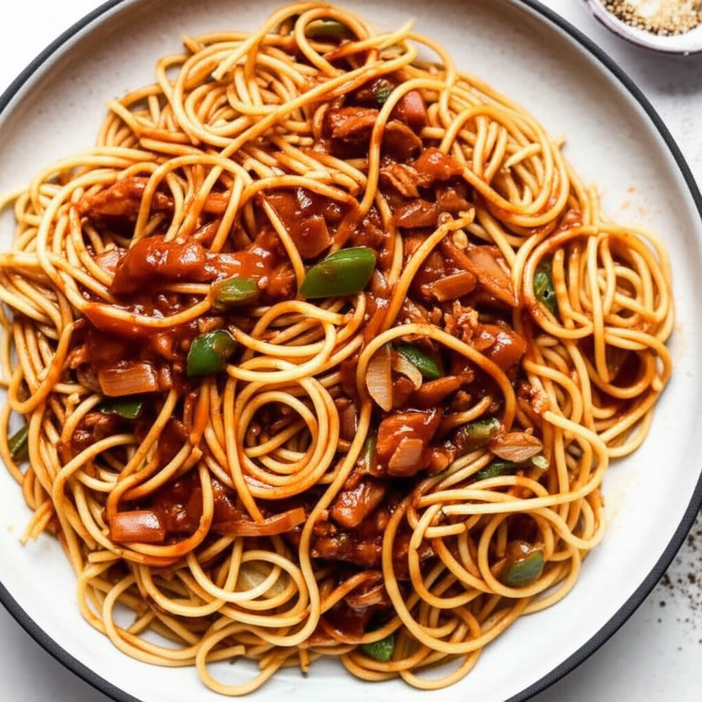 Bbq Spaghetti image