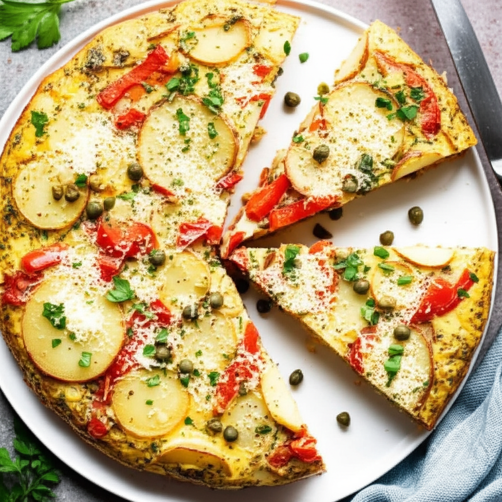 Spanish Potato And Egg Frittata image