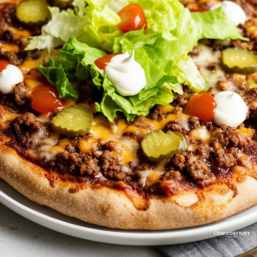 Bbq D Cheeseburger Pizza image