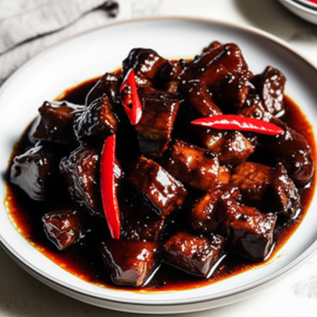 Be Celeng Base Manis Pork In Soy Sauce image