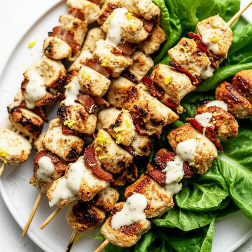 Bea's Chicken Caesar Skewers image