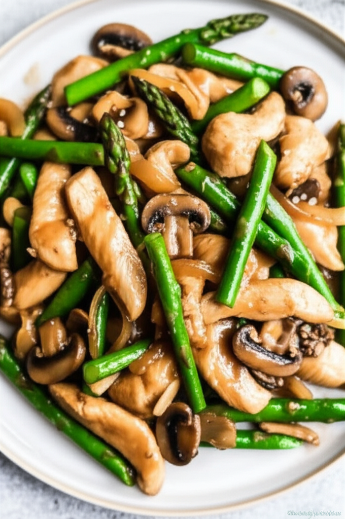 Bea's Oriental Chicken And Asparagus Stir Fry image