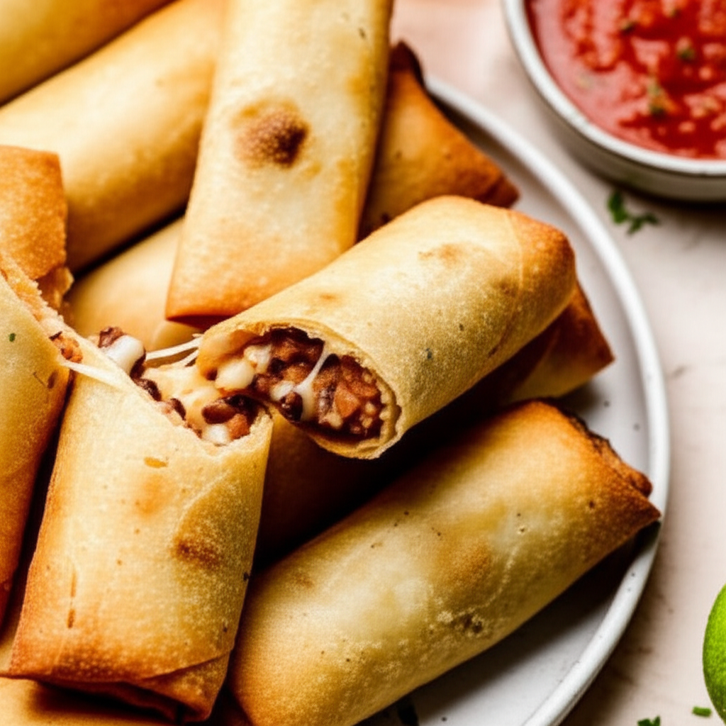 Bean N Cheese Stuffed Wrappers image