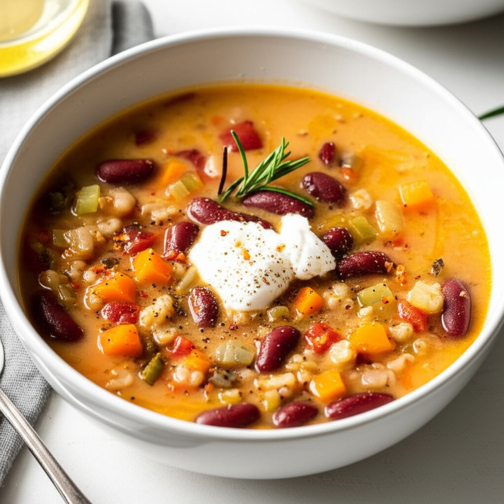 Bean And Barley Soup Just Over 200 Calories image