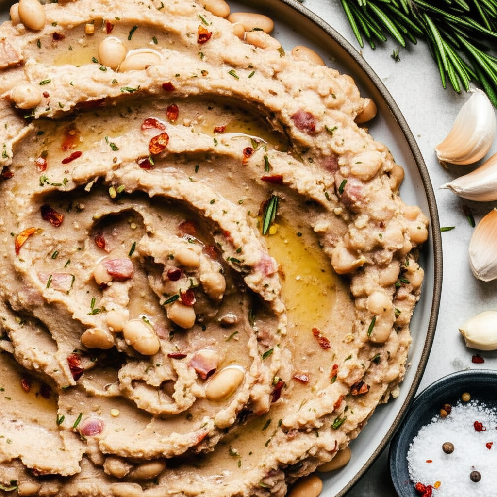 Bean And Ham Dip With Garlic And Rosemary image