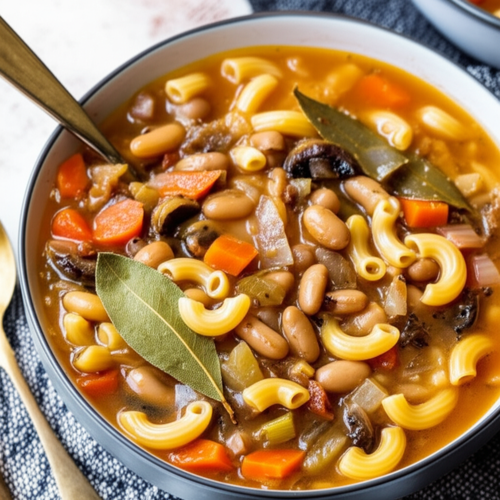 Bean And Macaroni Soup image