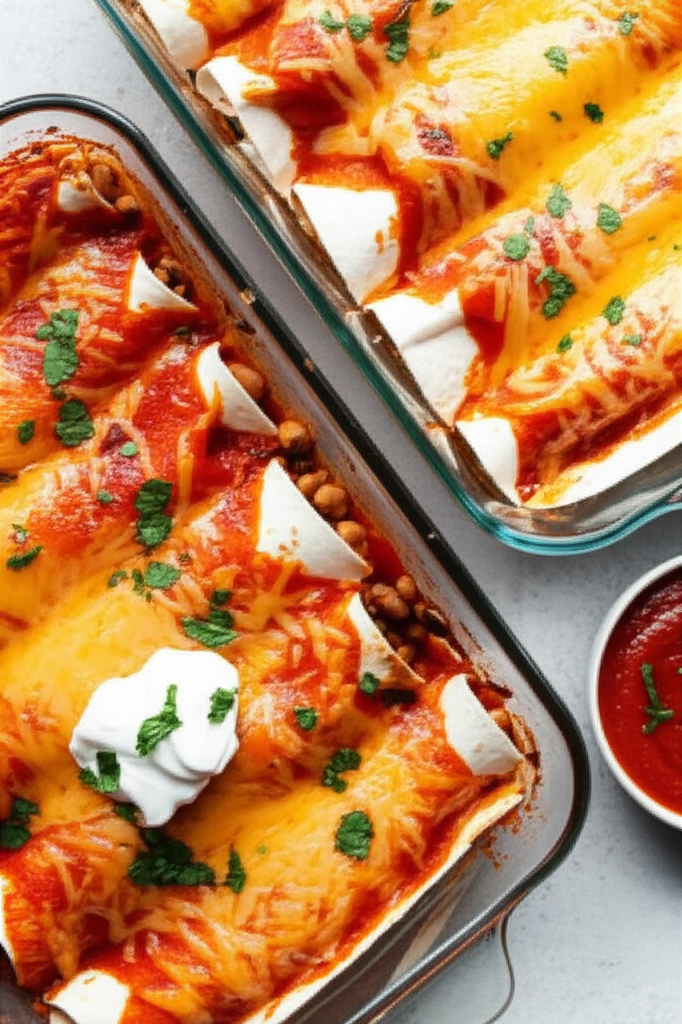 Bean And Potato Enchiladas image