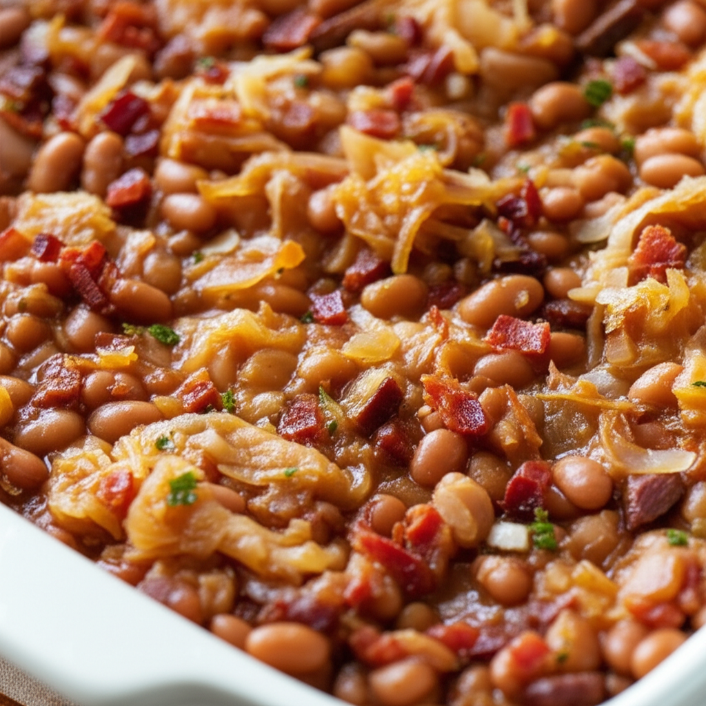Bean And Sauerkraut Casserole image