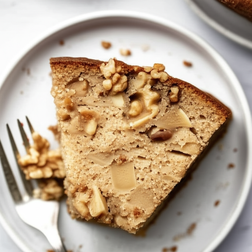 A Healthier Apple Nut Snack Cake image