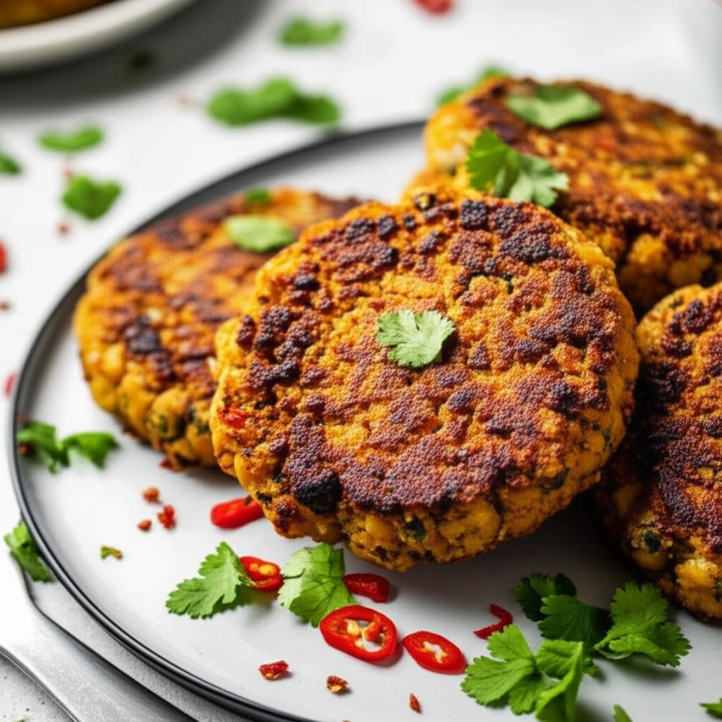 Spicy Chickpea Burgers image
