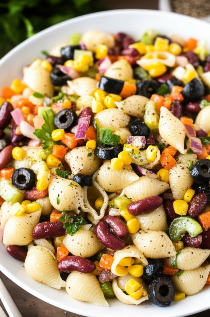 Bean And Vegetable Pasta Salad image