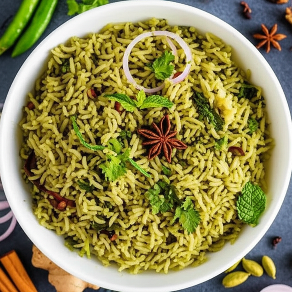 Spicy Green Rice image