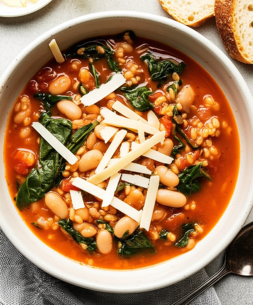 Bean Soup With Spinach image