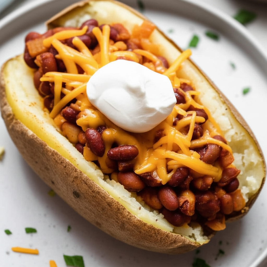 Bean Stuffed Potatoes image