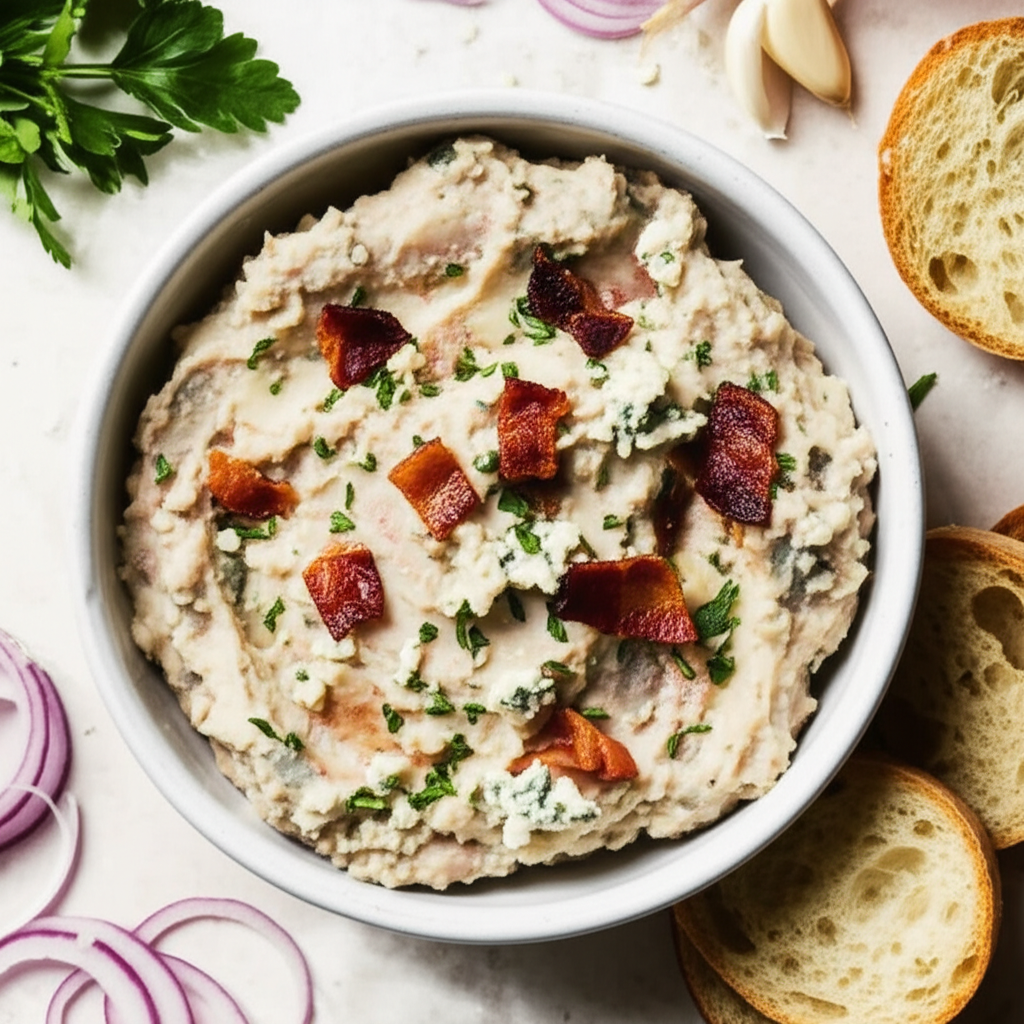 Bean Bacon And Blue Cheese Dip image