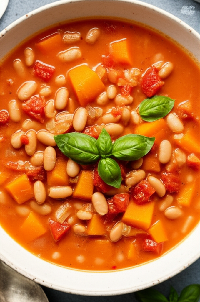 Bean Tomato Butternut Squash Soup image