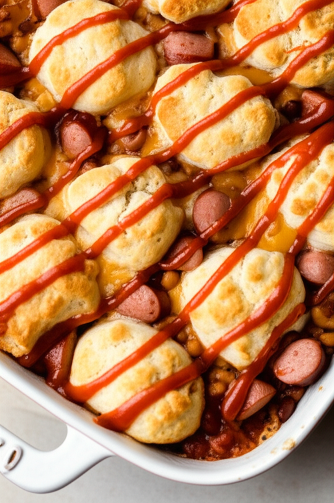 Beans N Wiener Biscuit Casserole image