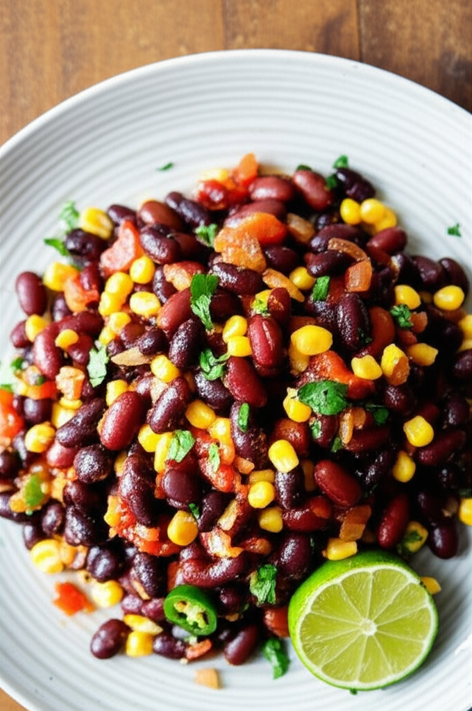 Beans And Corn For Burritos image