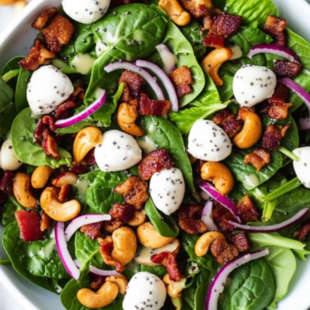 Spinach Cashew Salad image