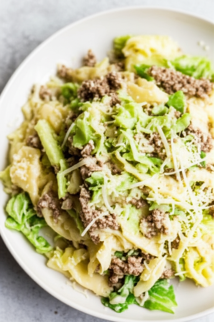 Beef Cabbage Alfredo image