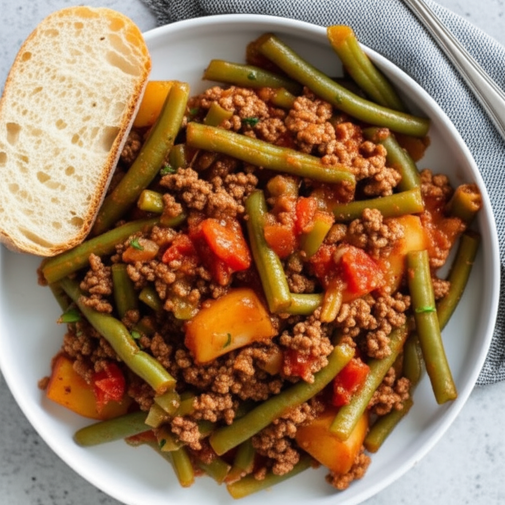 Beef Green Bean Skillet Dinner image