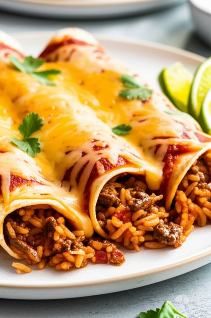 Beef N Rice Enchiladas image