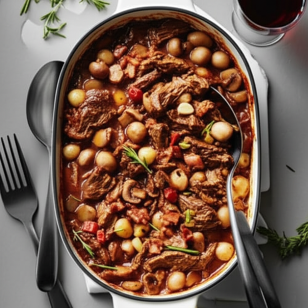Beef And Bacon Casserole image