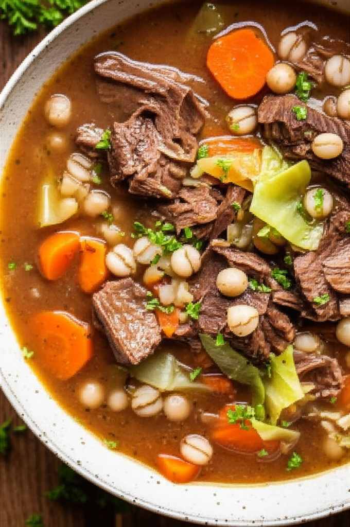 Beef And Barley Soup Crock Pot image