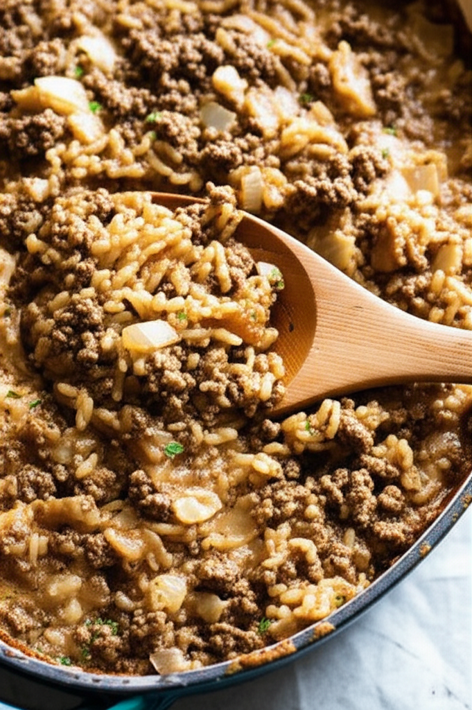 Beef And Basmati Rice Casserole image