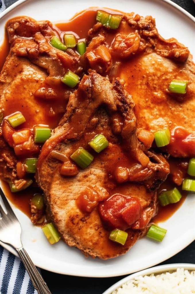 A Little Of Everything Pork Chops image