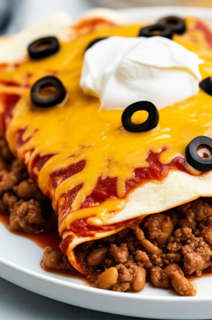 Beef And Bean Enchiladas image
