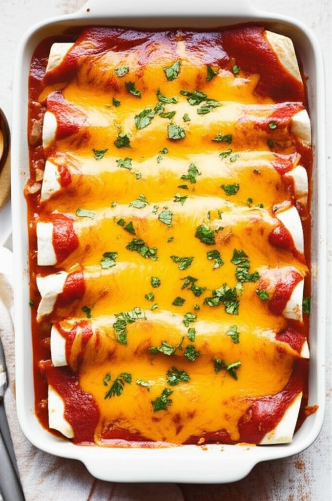 Beef And Bean Oamc Enchiladas image