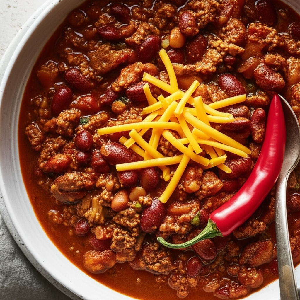 Beef And Beer Chili Easy Crockpot Recipe image