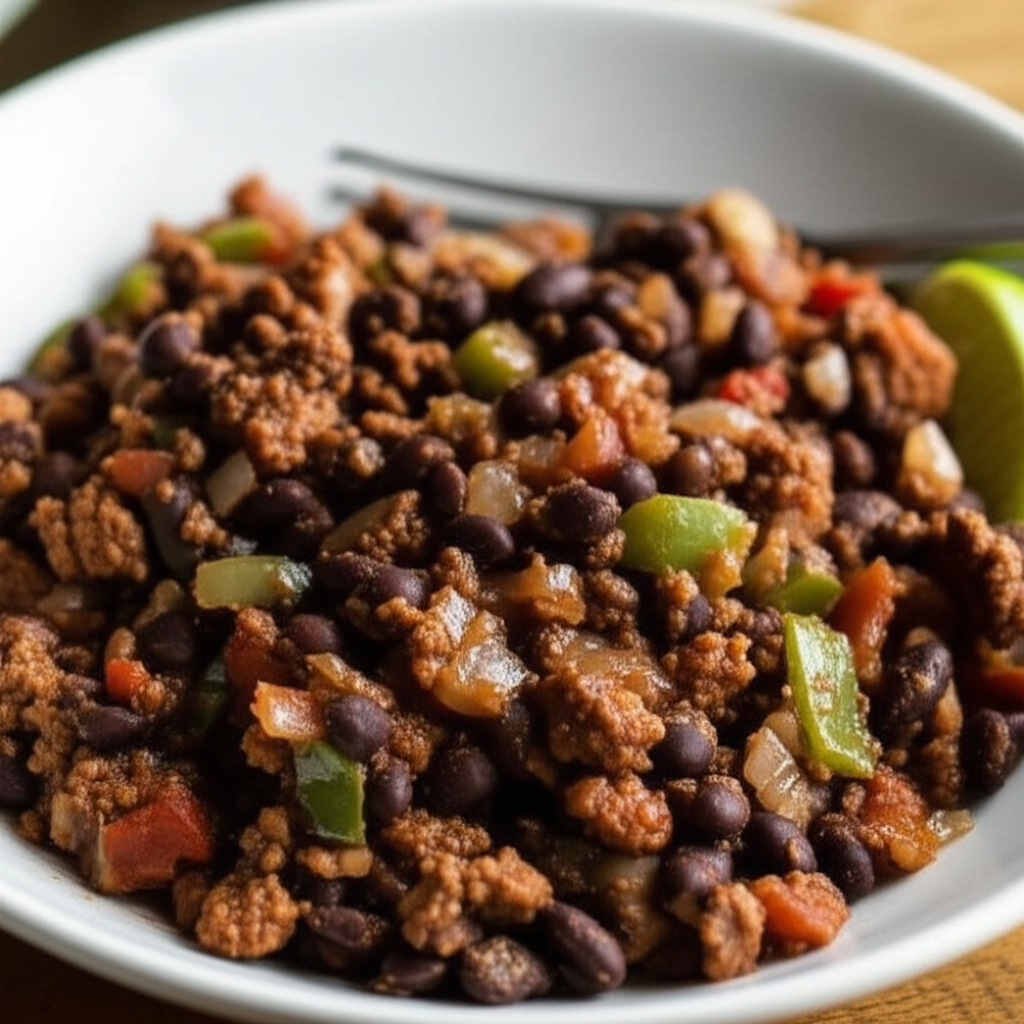 Beef And Black Bean Taco Filling image