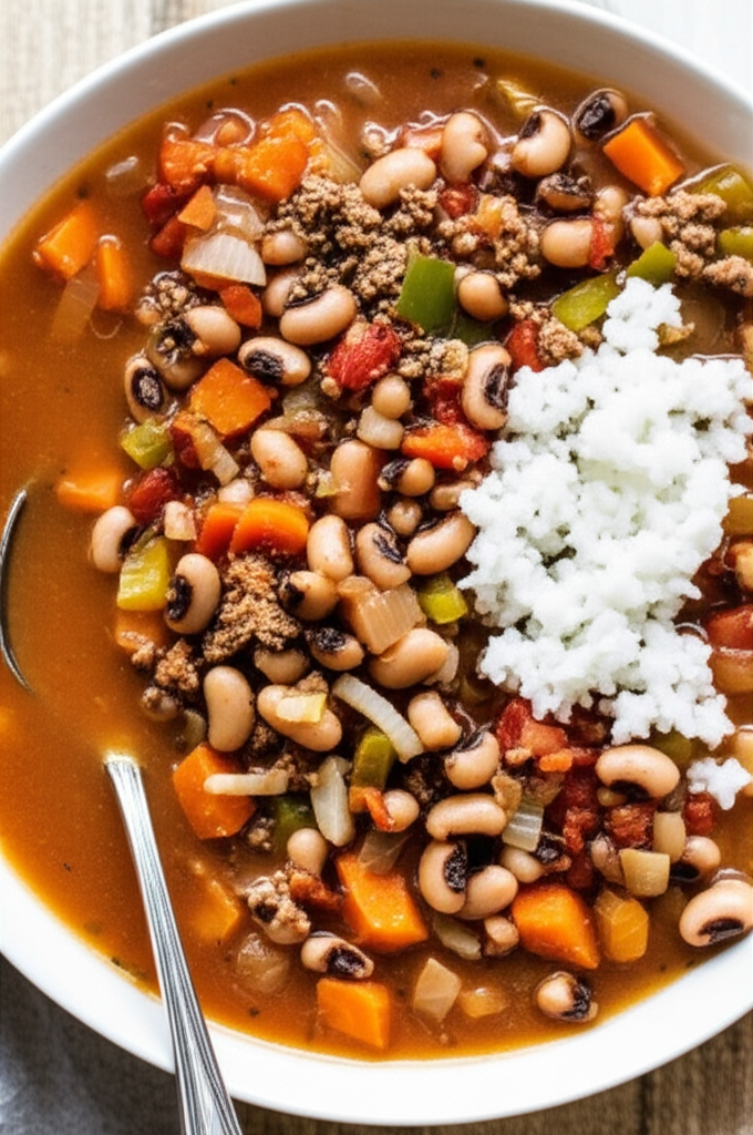 Beef And Black Eyed Pea Soup image