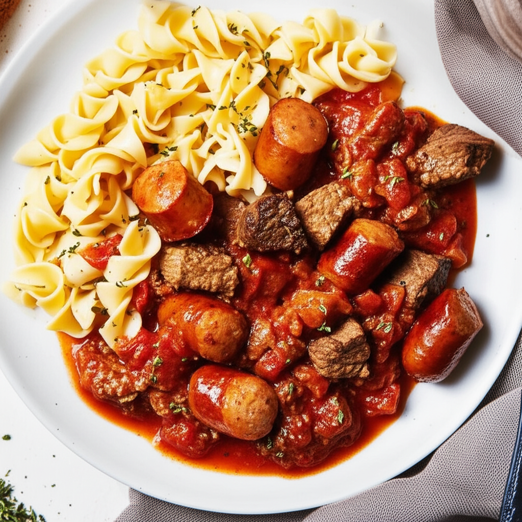 Beef And Bratwurst image