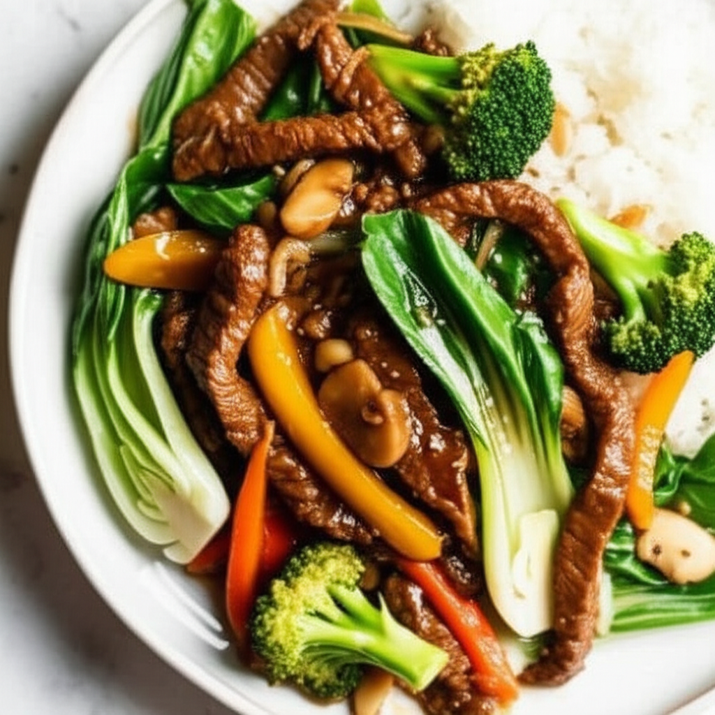 Beef And Broccoli With Garlic Sauce image