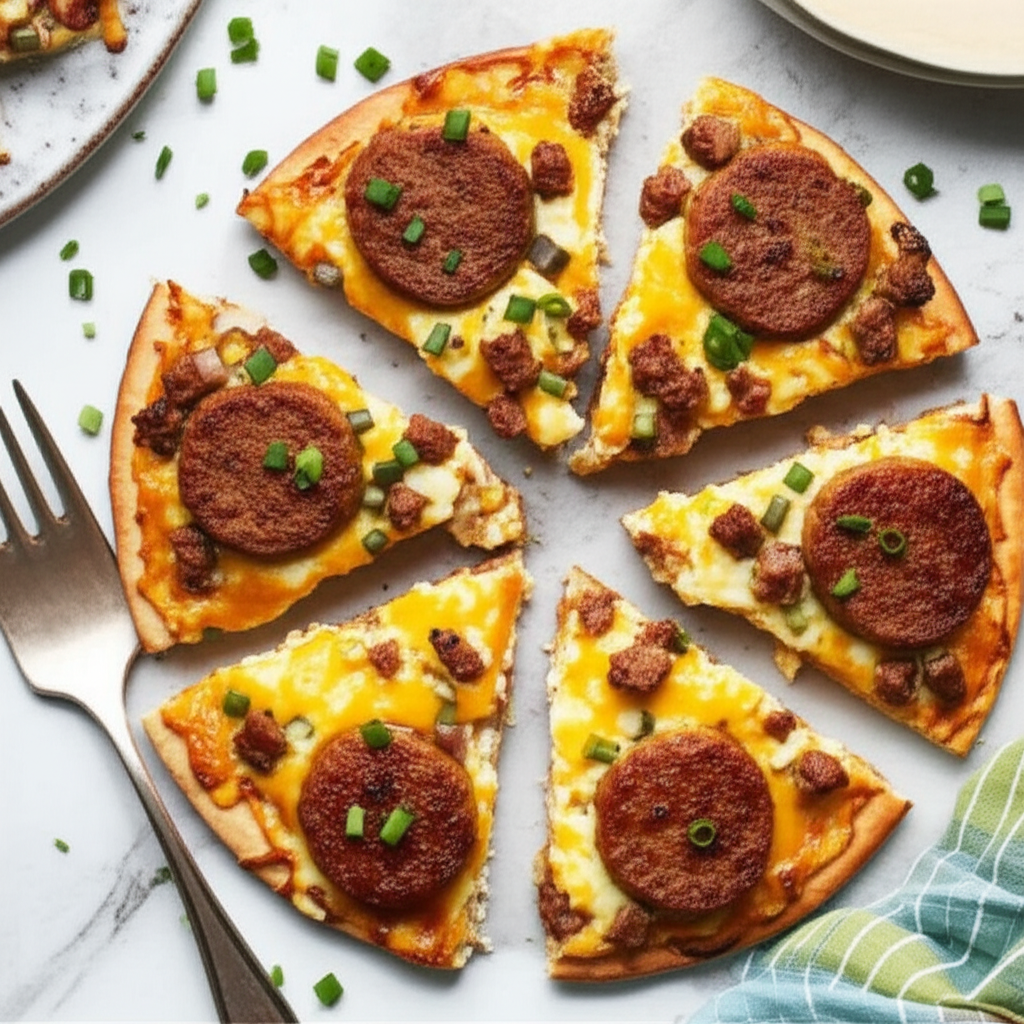 A Bit Different Breakfast Pizza image