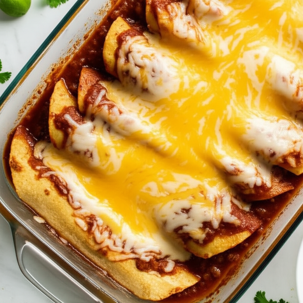 Beef And Cheese Enchiladas image