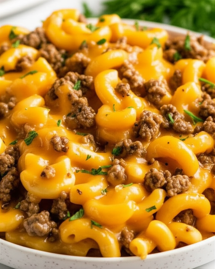 Beef And Macaroni Casserole image