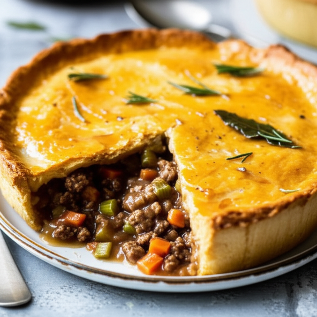 Beef And Onion Pie image