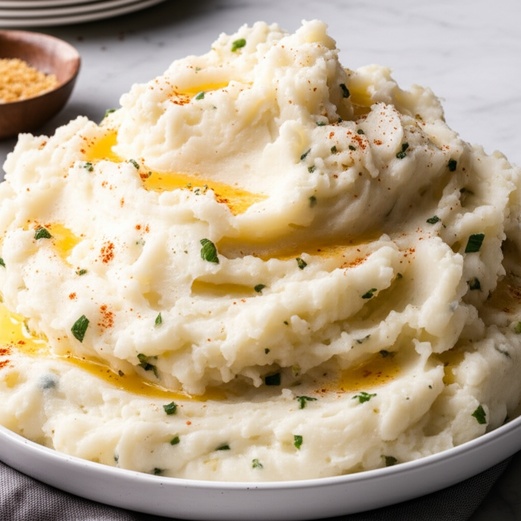 A Mountain Of Make Ahead Mashed Potatoes image