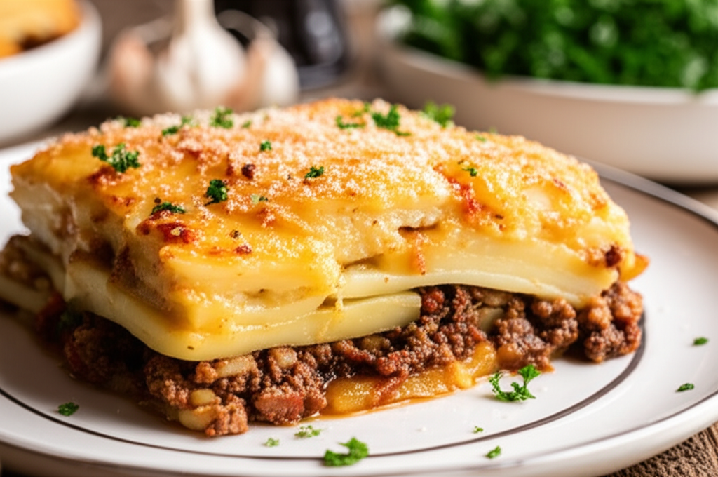 Beef And Potato Moussaka image