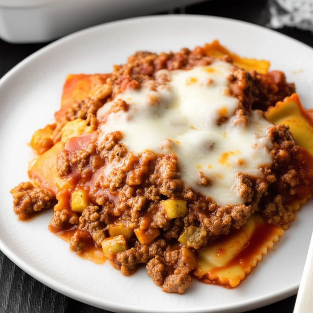 Beef And Ravioli Bake image