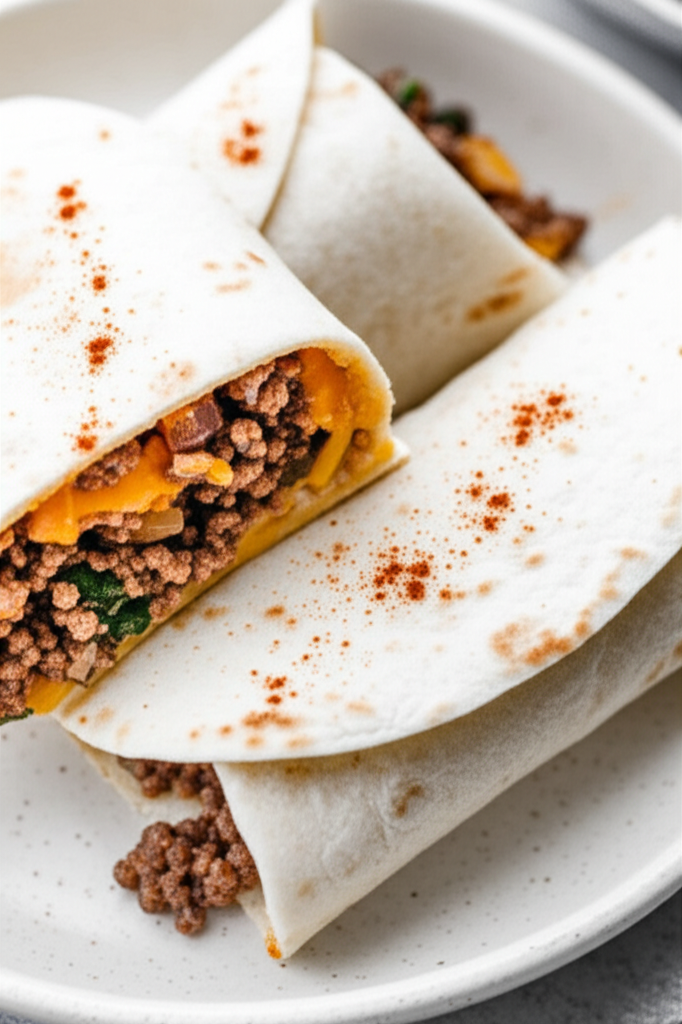 Beef And Salsa Burritos image