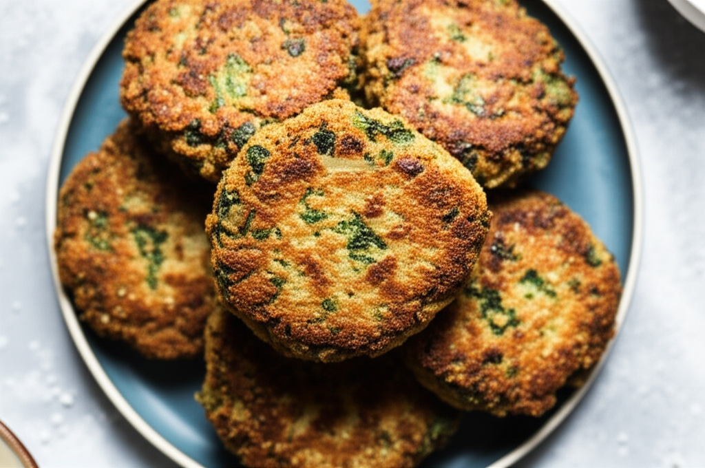 Beef And Spinach Fritters image
