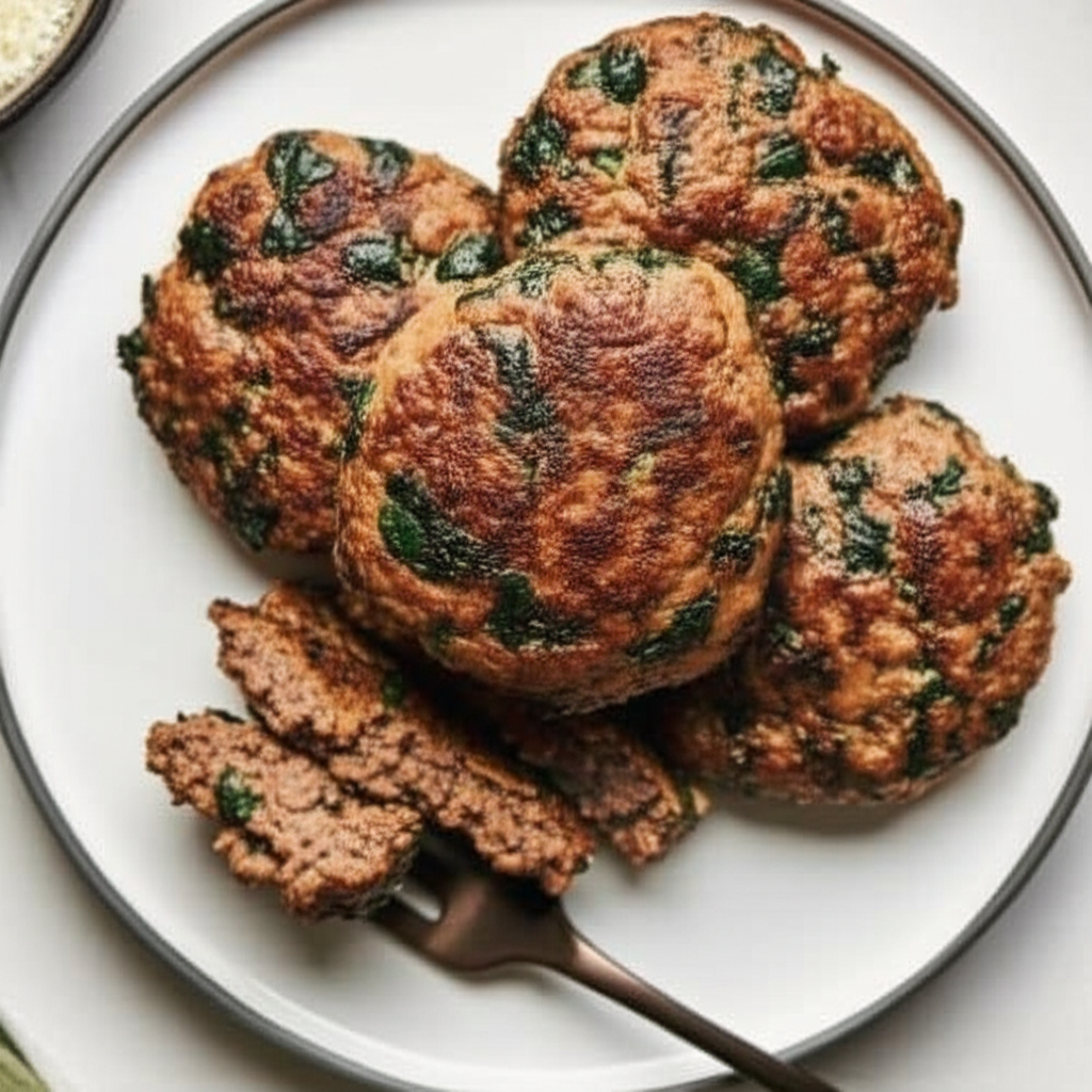 Beef And Spinach Patties image