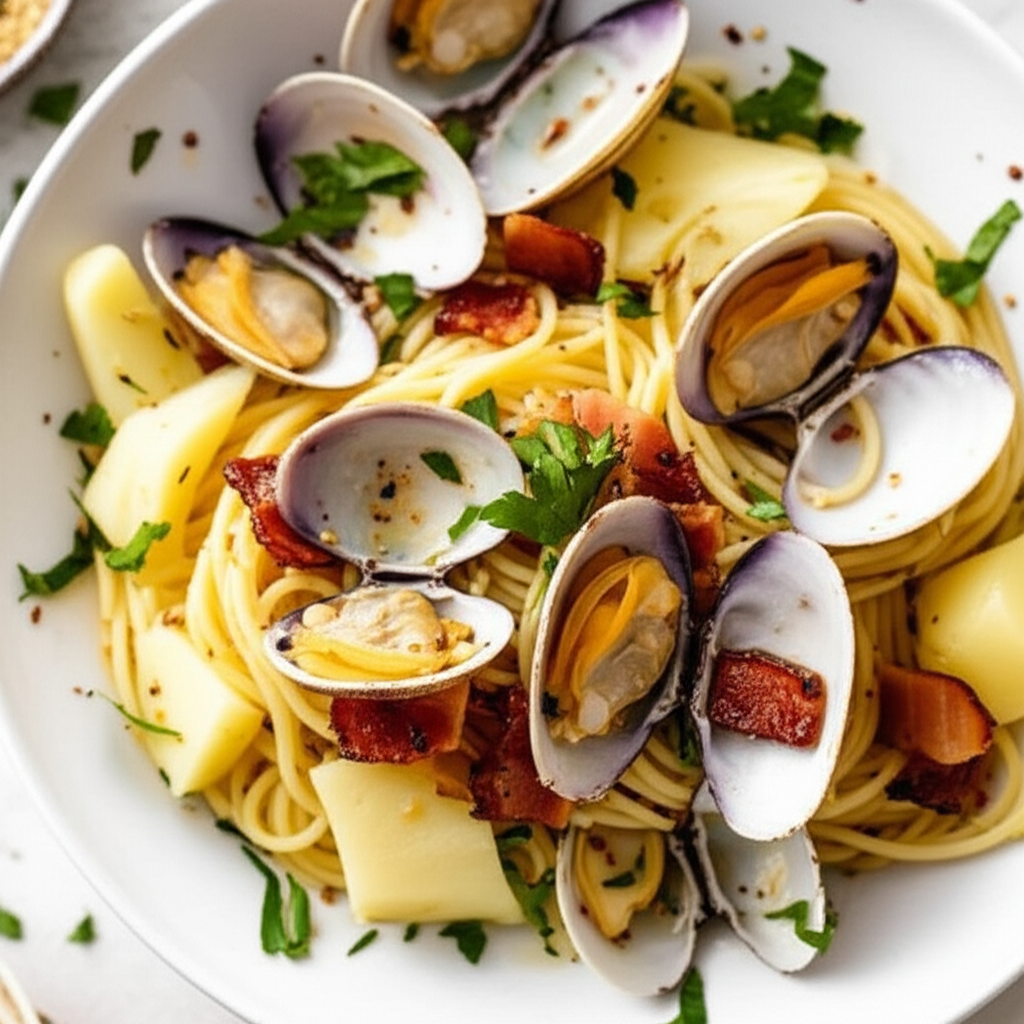 A New Spaghetti With Clams image