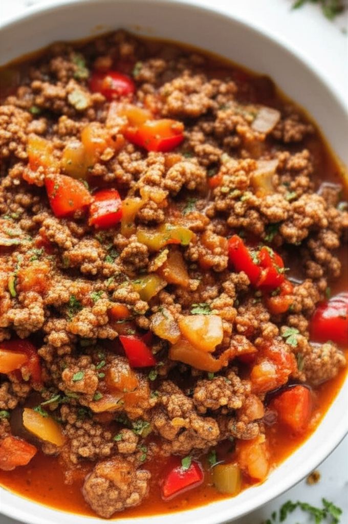 Beef And Veggie Burrito Filling image