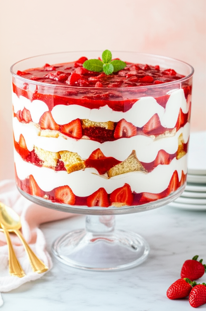 Strawberry Trifle Cake image